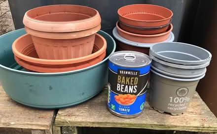 Photo of free Various plastic ‘potting - on’ pots. (Great Harwood BB6) #1