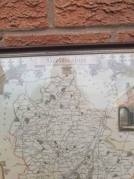 Photo of free Bedfordshire Map in Frame (Rushden NN10) #1