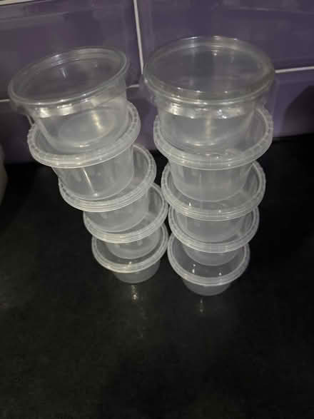 Photo of free Small, round containers x10 (Furzton MK4) #1