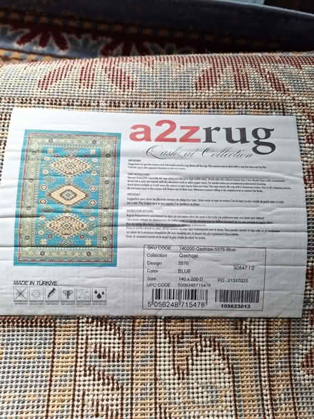 Photo of free Unused, patterned rug. 140 x 200cm. (Oakdale BH15) #3