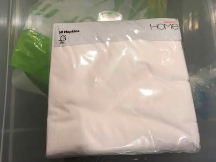 Photo of free Napkins, plastic party/picnic bowls (Probus) #2