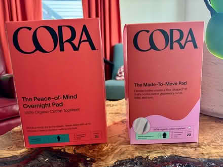 Photo of free Feminine products, organic pads (South Boston) #1