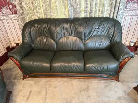 Photo of free Leather 3 seater Sofa and Armchair (FY4 5LH) #3