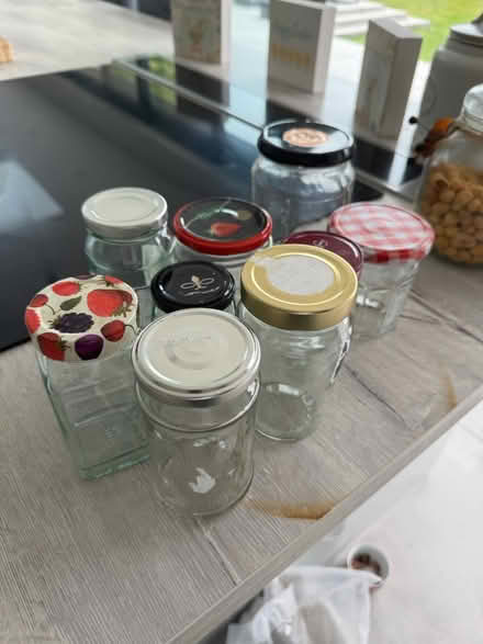 Photo of free 35 Assorted glass jars and lids (Southend SS1) #1
