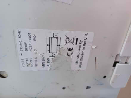 Photo of free 3kw electric wall mount heater with timer and stat (Speedwell BS5) #2