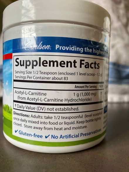 Photo of free Acetyl L-Carnitine Powder (Ballard) #2