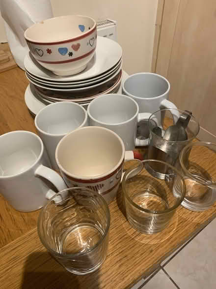 Photo of free Crockery & glasses (Haworth BD22) #1