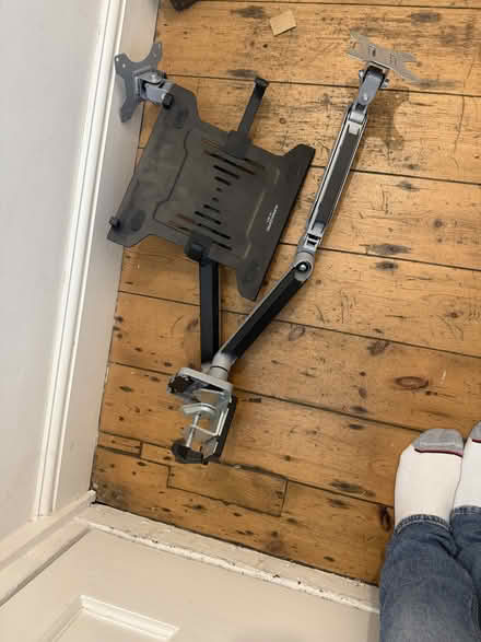 Photo of free dual monitor arm and laptop holder (TW1) #1