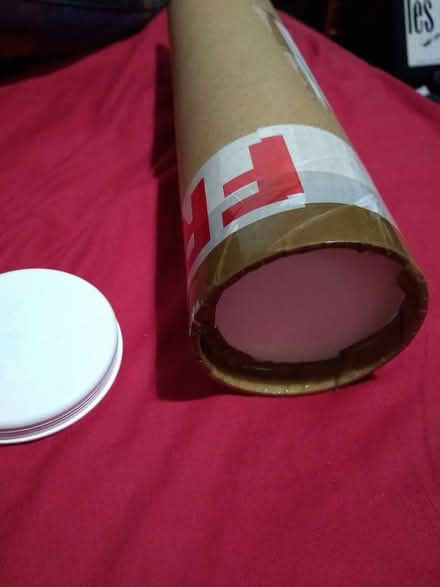 Photo of free Strong Poster Tube 335mm x 80mm With Plastic End Caps (CT9) #2