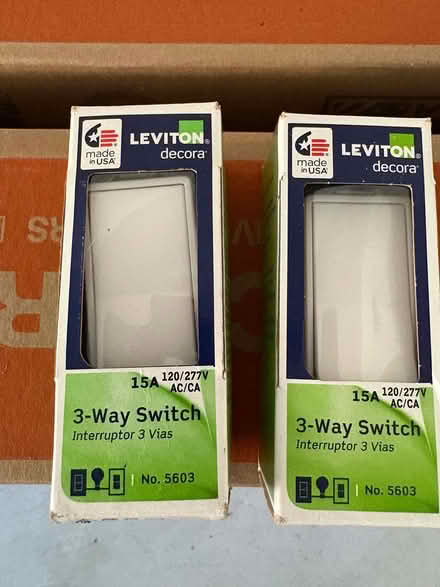 Photo of free 2- 3 way switches, white (Doylestown PA) #1