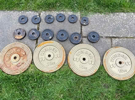 Photo of free Metal weight plates (Ormiston, East Lothian) #1