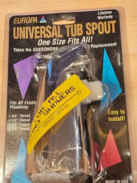 Photo of free Universal Tub Spout (Groton NE Corner) #1