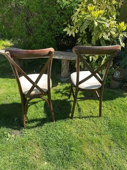 Photo of free 6 x Compact cross back chairs (Salvington BN13) #1
