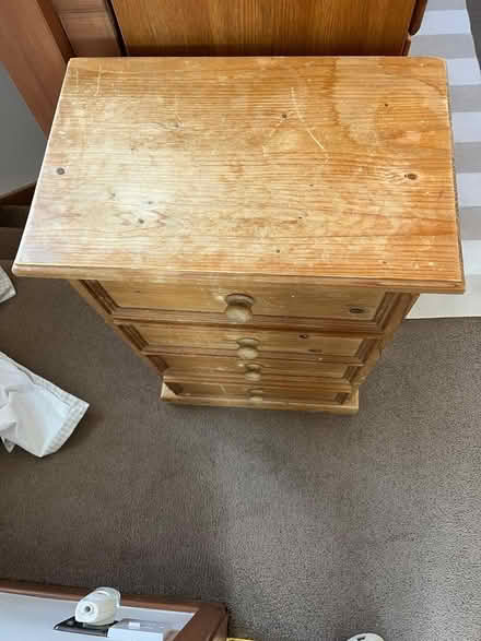 Photo of free Drawers and Bedside Table (Burscough L40) #3