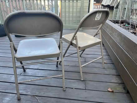 Photo of free Metal folding chairs (East Watertown) #4