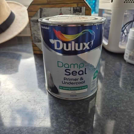 Photo of free 1/2 Tin of Dulux white damp seal (Kempston) #1