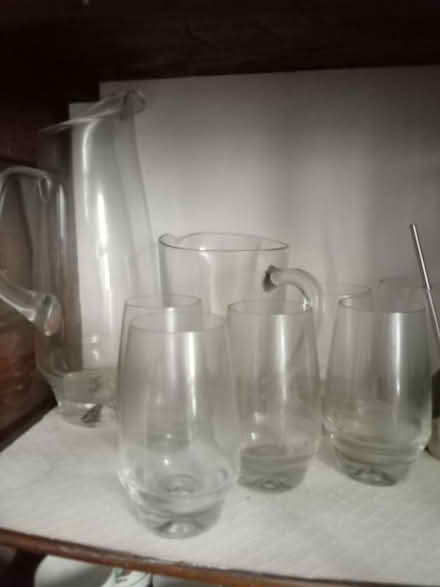 Photo of free 6 glasses and tall water jug (Tonbridge) #1