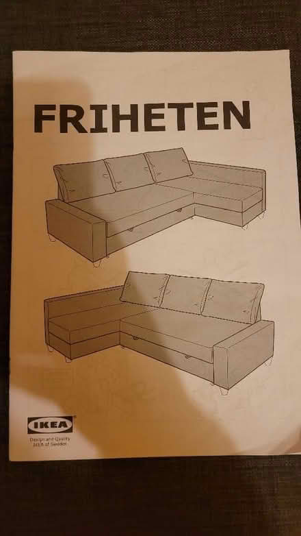 Photo of free Ikea L-Shaped sofa bed (Turves Green B31) #4