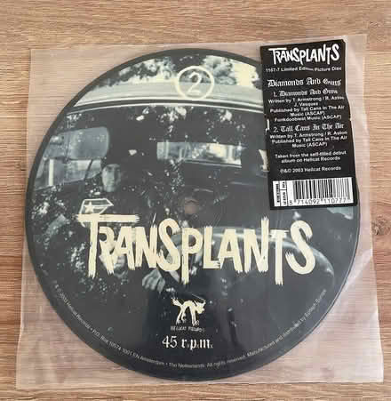 Photo of free Limited Edition Disc ‘Transplants’ (Elephant & Castle) #1