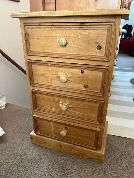 Photo of free Drawers and Bedside Table (Burscough L40) #4