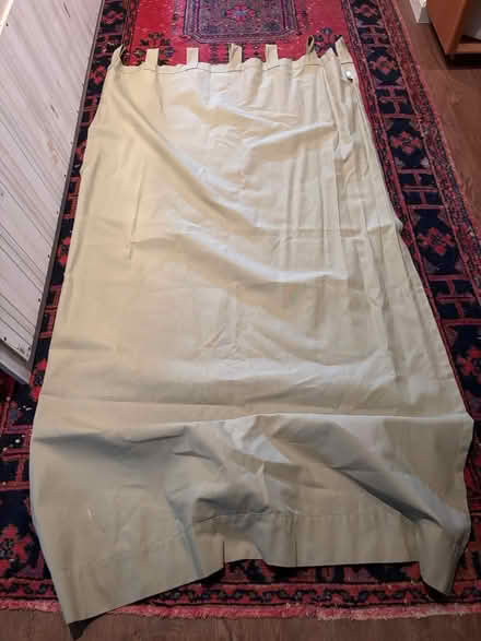 Photo of free curtain panel, chrome rod, tie back (West Highland area) #1