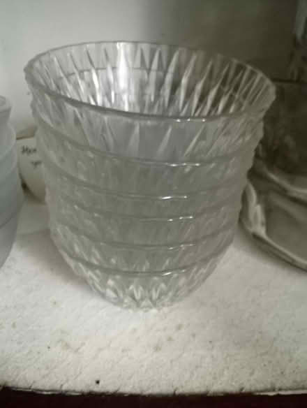 Photo of free 6 matching glass pudding bowls (Tonbridge) #1