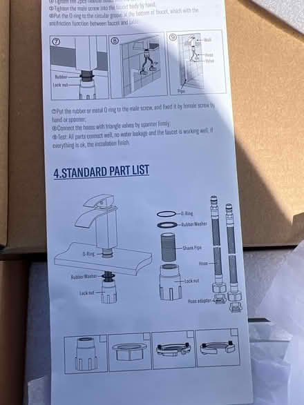 Photo of free waterfall vanity sink faucet (North Brampton) #2