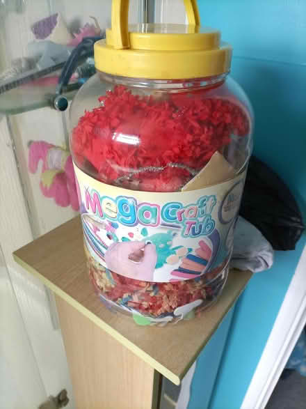 Photo of free Tub of craft materials (Rhayader LD6) #2