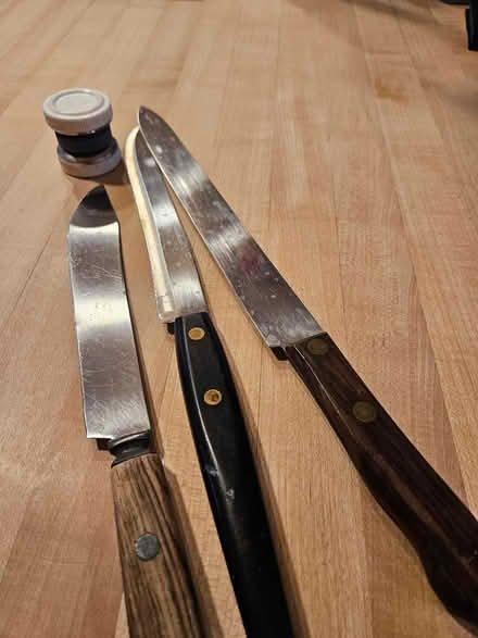 Photo of free Kitchen knives and shapener (Groton NE Corner) #1