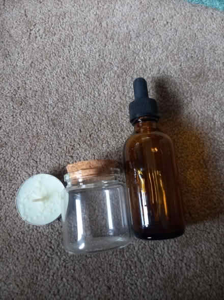 Photo of free Glass dropper and jar with lid (ME8) #1