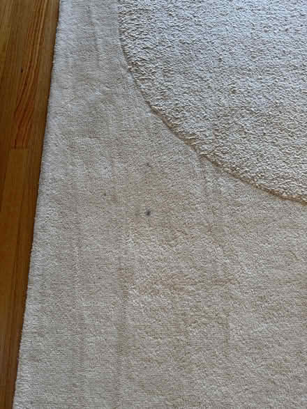 Photo of free Cream wool rug (Bromley) #3