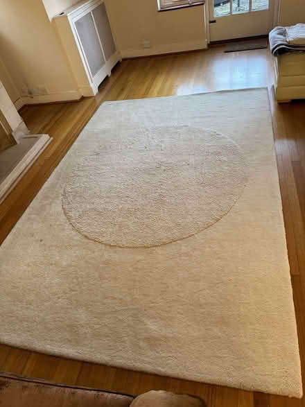 Photo of free Cream wool rug (Bromley) #1