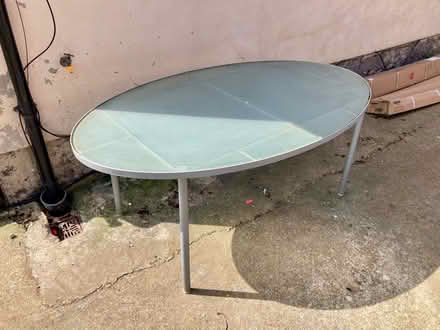 Photo of free Garden table metal/glass (KT5 Berrylands.) #2