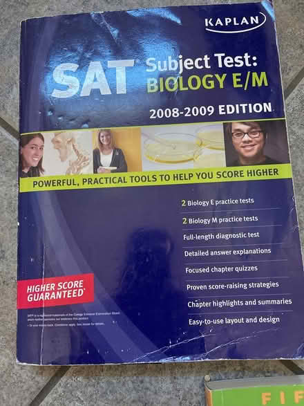 Photo of free SAT subject test biology, E/M (Lexington MA) #1