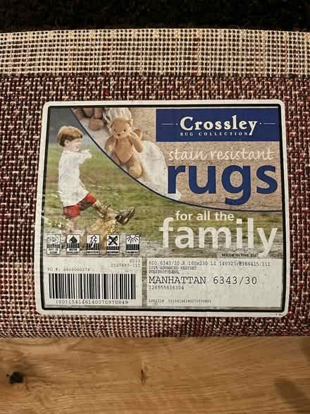 Photo of free Chocolate Brown Manhattan Crossley Rug (Harrogate HG2) #2