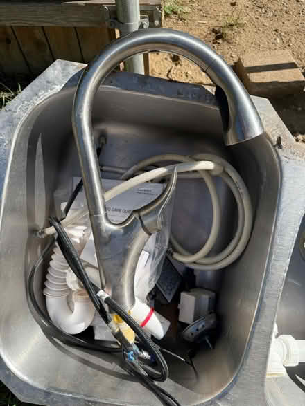 Photo of free Kitchen Sink and Kohler faucet (Plano near Custer and Parker) #2