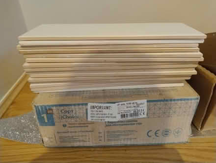 Photo of free 43 white tiles 300x100mm (NW2) #2