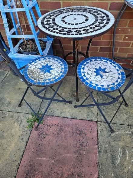 Photo of free Garden table and 2 chairs. (Kents Hill MK7) #1