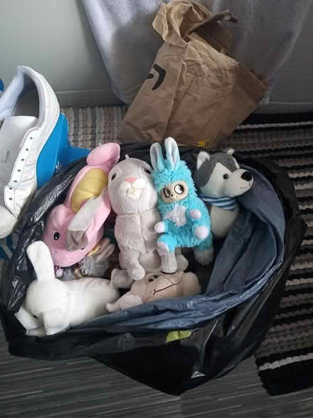 Photo of free Black bag of soft toys (Dukinfield) #1