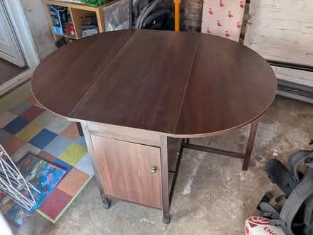 Photo of free Walnut effect dropleaf table (Gosforth NE3) #2