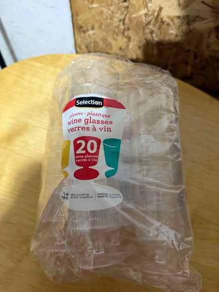 Photo of free Plastic Wine Glasses (Greenboro East) #1