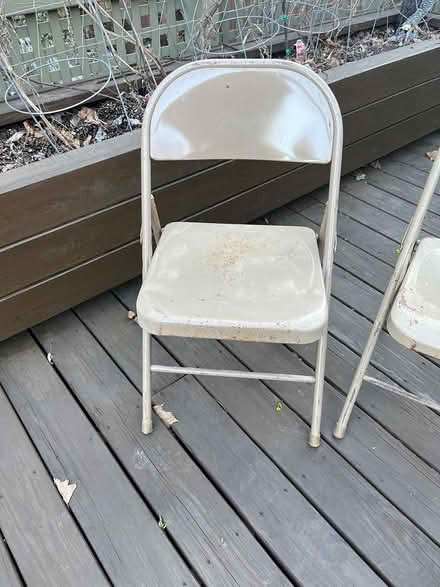 Photo of free Metal folding chairs (East Watertown) #2