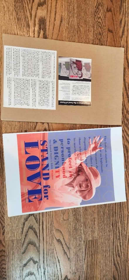 Photo of free Stand For Love gay marriage poster (18th & Independence SE 20003) #1