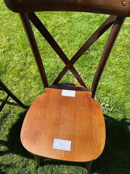 Photo of free 6 wooden cross back chairs (Salvington BN13) #4