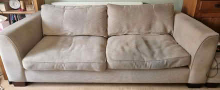 Photo of free four seater fabric sofa (Kenilworth Road DE5) #1