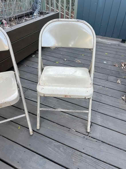 Photo of free Metal folding chairs (East Watertown) #3