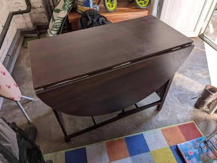 Photo of free Walnut effect dropleaf table (Gosforth NE3) #1