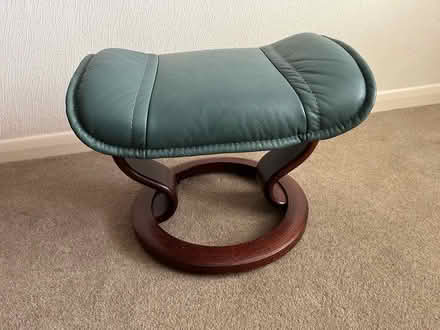 Photo of free Leather footstool (Sidcup, DA15) #1