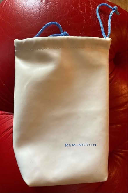 Photo of free Remington white vinyl pouch (Tolworth KT6) #1