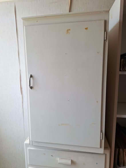 Photo of free Small wooden cupboard. (Oakdale BH15) #1